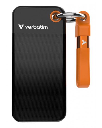 Verbatim Pocket SSD USB 3.2 Gen 2 2TB Black/Orange