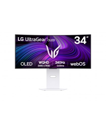 LG 34GX90SA-W computer monitor 86.4 cm (34") 3440 x 1440 pixels Wide Quad HD OLED White