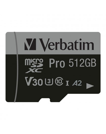 Verbatim Pro U3 512GB Micro SDXC Card