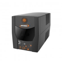 Infosec INF_661130 Backup Power Supply UPS X1+ 1000 IEC, 1000VA, 500W, 4× C13