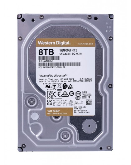 Western Digital Gold WD8005FRYZ internal hard drive 3.5" 8 TB Serial ATA III