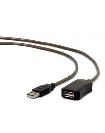 Gembird USB A/USB A M/F 5m USB cable USB 2.0 Black