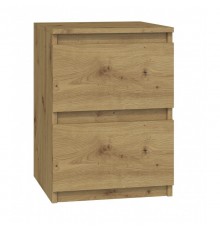 M2 Malwa bedside table 2 drawers Oak Artisan