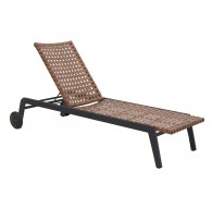 Garden lounger TEXAS brown