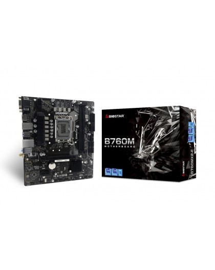 Biostar B760MX2-E D4 motherboard Intel B760 LGA 1700 micro ATX