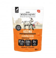 WIEJSKA ZAGRODA Monoprotein Goat - wet dog food - 500g