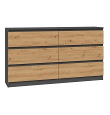Topeshop M6 140 ANT/ART KPL chest of drawers
