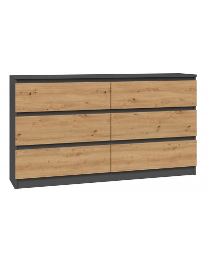 Topeshop M6 140 ANT/ART KPL chest of drawers