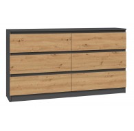 Topeshop M6 140 ANT/ART KPL chest of drawers