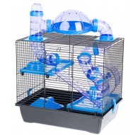 INTER-ZOO Rocky + Terrace blue - cage for a hamster
