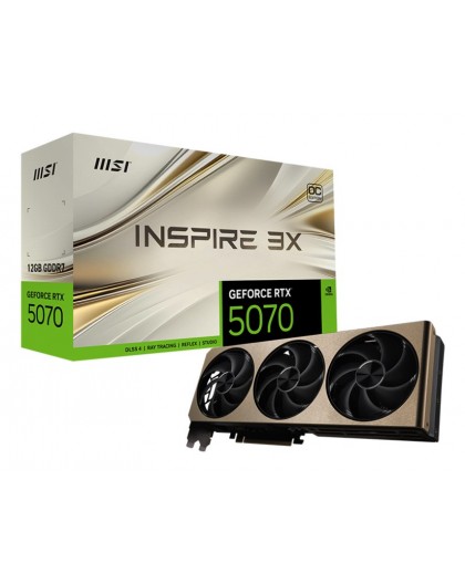 MSI GeForce RTX 5070 12G INSPIRE 3X OC NVIDIA 12 ГБ GDDR7