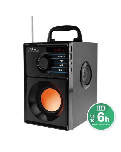 Media-Tech BOOMBOX BT 15 W Stereo portable speaker Black