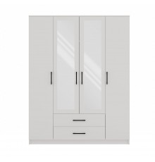 Topeshop ROMANA 160 BIEL bedroom wardrobe/closet 11 shelves 4 door(s) White