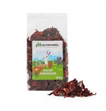 FACTORY HERBS Hibiscus flower - treat for rodents and rabbits - 100g