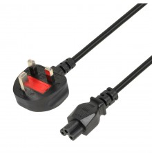 iBOX Power Cable for Laptops (clover) VDE 1.8m UK plug