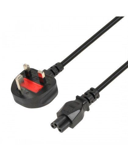 iBOX Power Cable for Laptops (clover) VDE 1.8m UK plug
