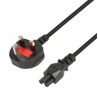 iBOX Power Cable for Laptops (clover) VDE 1.8m UK plug