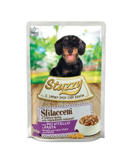 STUZZY Sfilaccetti Veal with pasta - wet dog food - 100g