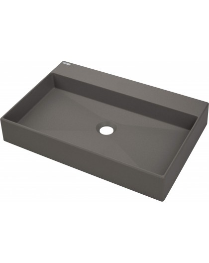 Granite countertop washbasin with space for a tap - 60x40 cm