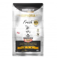 EUPHORIA Fresh Junior Monoprotein Turkey XS/S - dry dog food - 500g