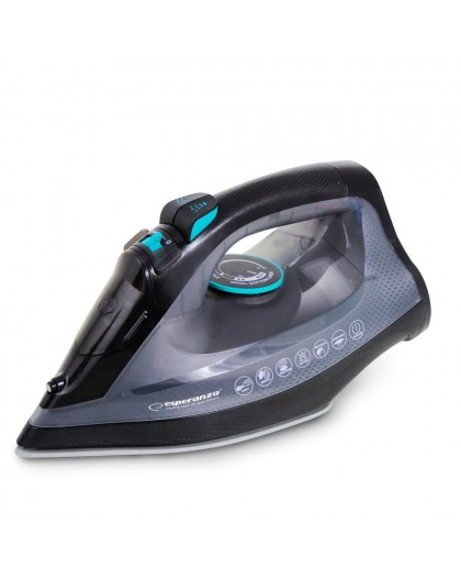 Esperanza EHI010 Steam iron Ceramic soleplate Grey, Black 2600 W