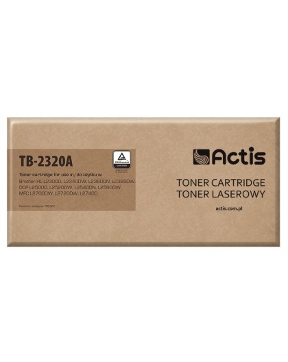 Тонер Actis TB-2320A (замена для Brother TN-2320, TN2320, стандартный, 2600 страниц, черный)