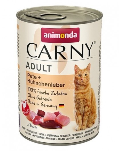 ANIMONDA Cat Carny Adult Turkey with chicken liver - wet cat food - 400 g