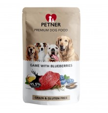 PETNER Venison with blueberries - wet dog food - 500g