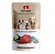 PETNER Venison with blueberries - wet dog food - 500g