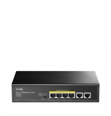Cudy FS1006P network switch Fast Ethernet (10/100) Power over Ethernet (PoE) Black