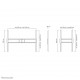 Neomounts LFD-W1500 TV mount wall 60-100" - fixed - landscape and portrait
