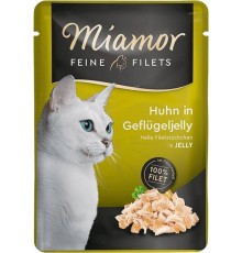 MIAMOR Feine Filets Chicken with poultry jelly - wet cat food - 100g