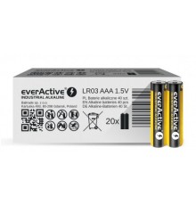 Alkaline batteries everActive Industrial Alkaline LR03 AAA - carton box - 40 pieces