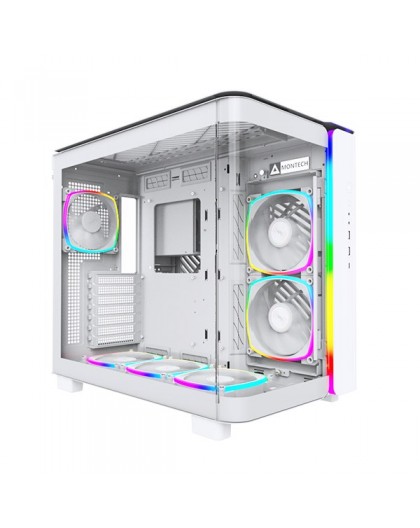 Montech KING 95 PRO Midi-Tower, Tempered Glass, ARGB - white