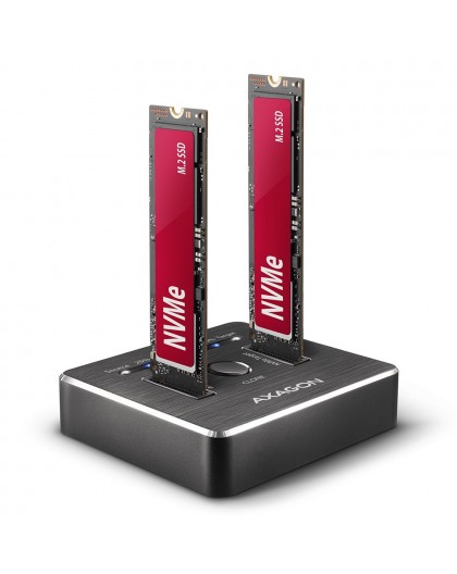 Axagon ADSA-M2C storage drive docking station USB 3.2 Gen 2 (3.1 Gen 2) Type-C Black