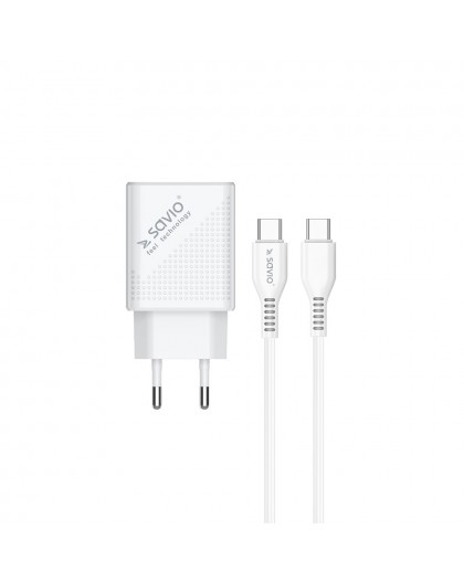 SAVIO LA-05 USB Type A & Type C Quick Charge Power Delivery 3.0 cable 1m Indoor