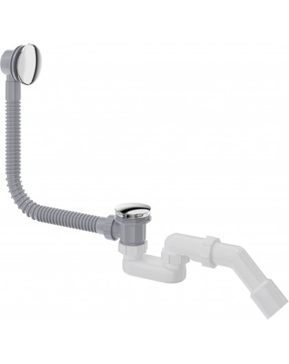 Bath siphon click-clack