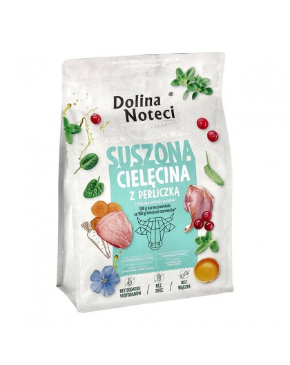 DOLINA NOTECI Premium Small breeds Veal with guinea fowl - dry dog food - 3kg