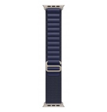 Apple 49mm Navy Alpine Loop - Small - Natural Titanium Finish