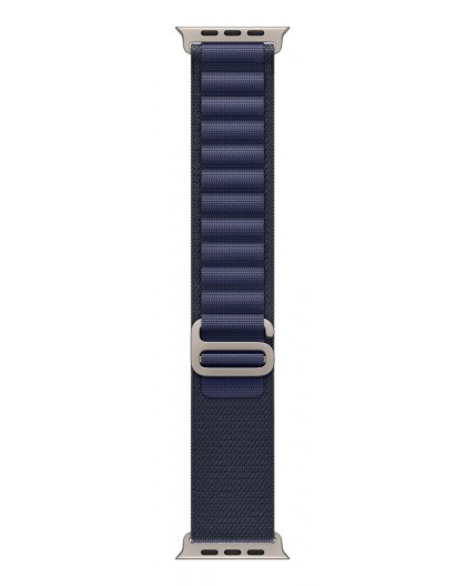 Apple 49mm Navy Alpine Loop - Small - Natural Titanium Finish