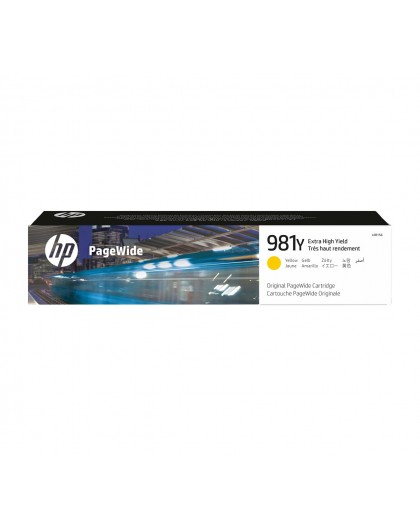 HP 981Y Extra High Yield Yellow Original PageWide Cartridge