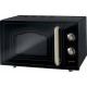 Gorenje Microwave oven with grill MO4250CLB Free standing, 20 L, Grill, Mechanic, 700 W, Black, Defrost function