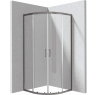 Curved shower enclosure 80x80 cm