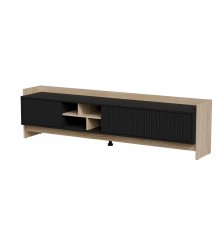 Cama RTV PORTO 3D cabinet 190x38x50 oak/black