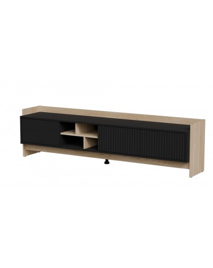 Cama RTV PORTO 3D cabinet 190x38x50 oak/black