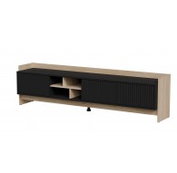 Cama RTV PORTO 3D cabinet 190x38x50 oak/black