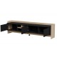 Cama RTV PORTO 3D cabinet 190x38x50 oak/black