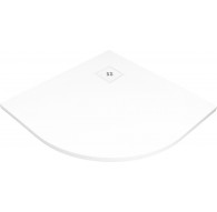Acrylic semicircular shower tray 90x90 cm