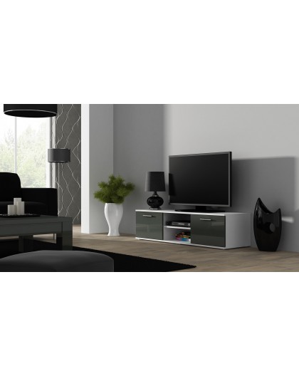Cama TV stand SOHO 140 white/grey gloss