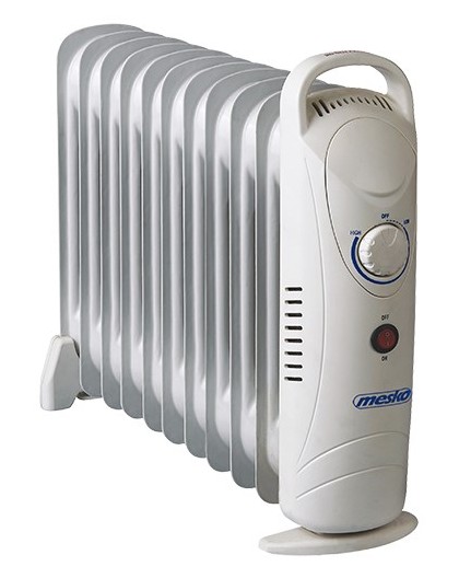 Mesko MS 7806 electric space heater Oil electric space heater Indoor White 1200 W